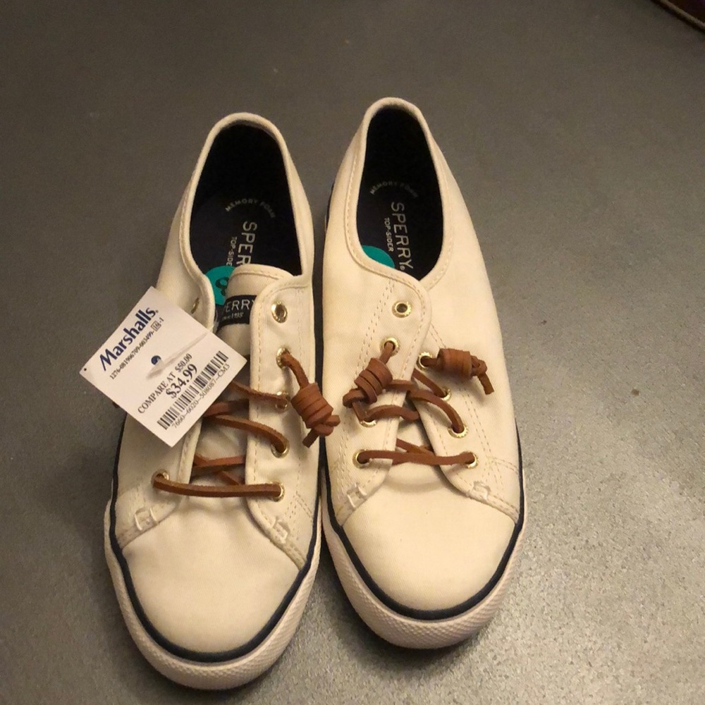 Off-White/ Ivory/ Cream Colored Sperrys
